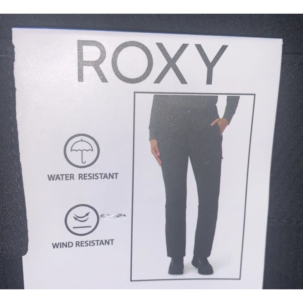 New Roxy Women's Soft Shell Snow Ski Pant Wind Water Resistant Zip Pocket Large